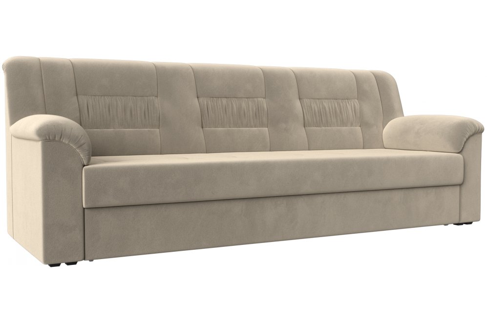Диван Карелия бежевый микровельвет