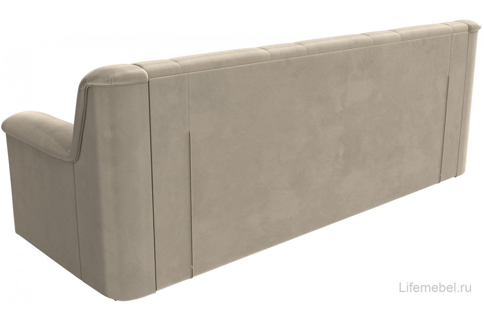 Диван Карелия бежевый микровельвет