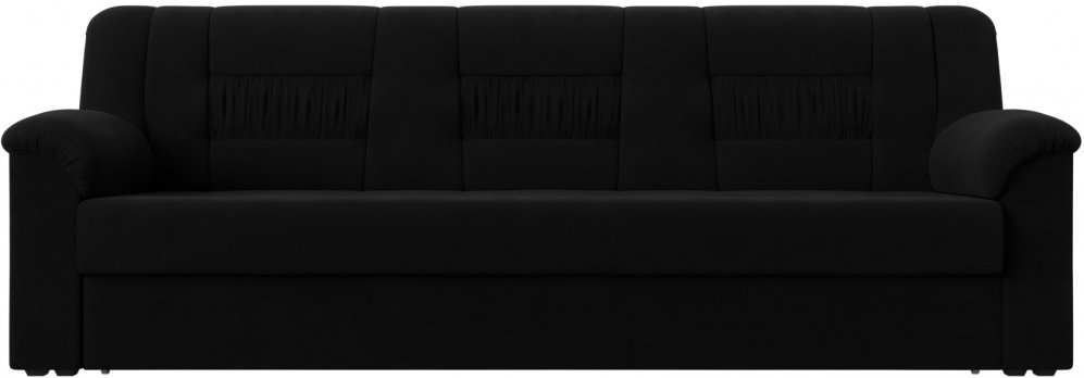 Диван Карелия черный микровельвет