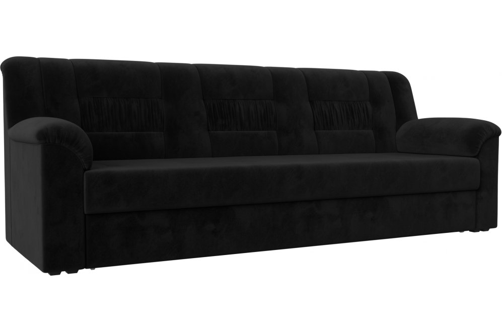 Диван Карелия черный велюр