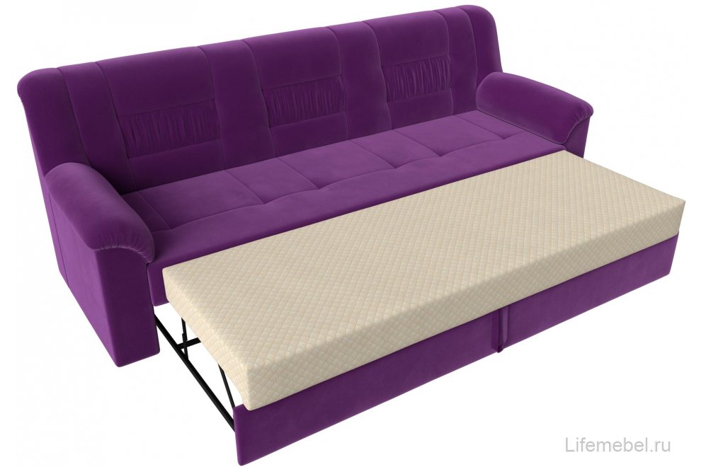 Диван Карелия фиолетовый микровельвет