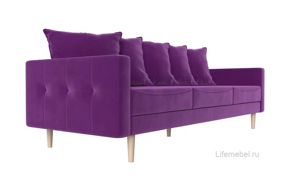 Диван Картес фиолетовый микровельвет