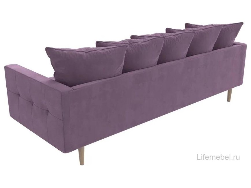 Диван Картес сиреневый микровельвет