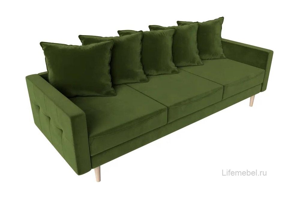 Диван Картес зеленый микровельвет