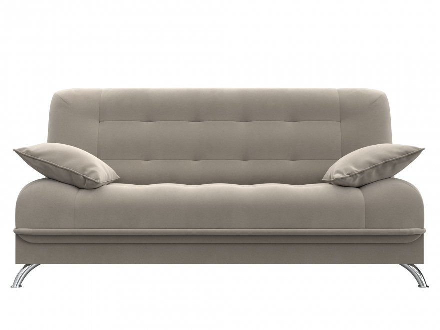 Диван-книжка Юнона микровельвет бежевый