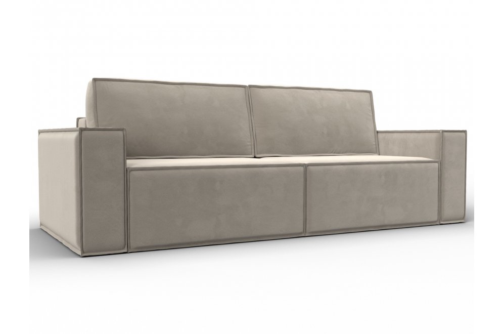 Диван Куба бежевый микровельвет