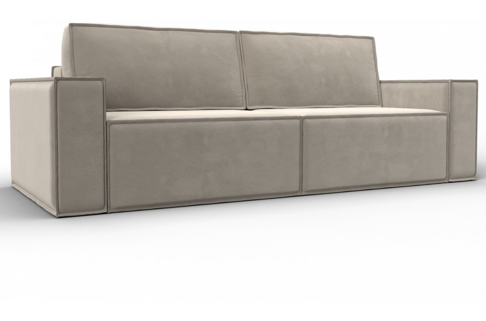 Диван Куба бежевый микровельвет