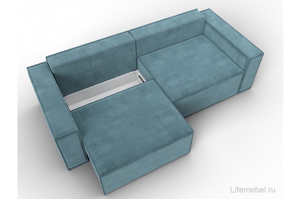 Диван Куба бирюзовый велюр