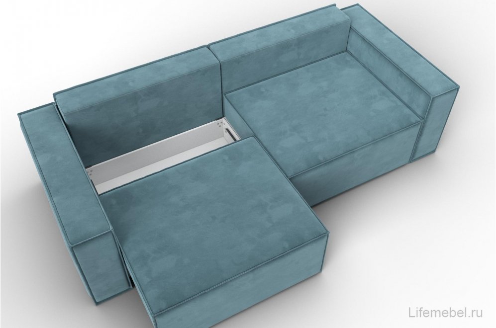 Диван Куба бирюзовый велюр