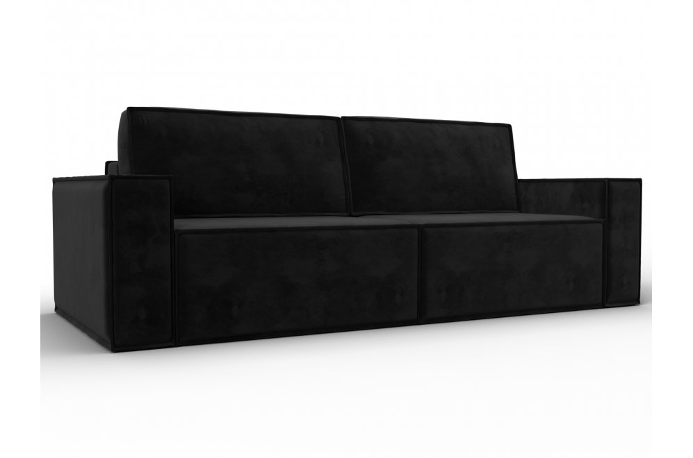 Диван Куба черный велюр