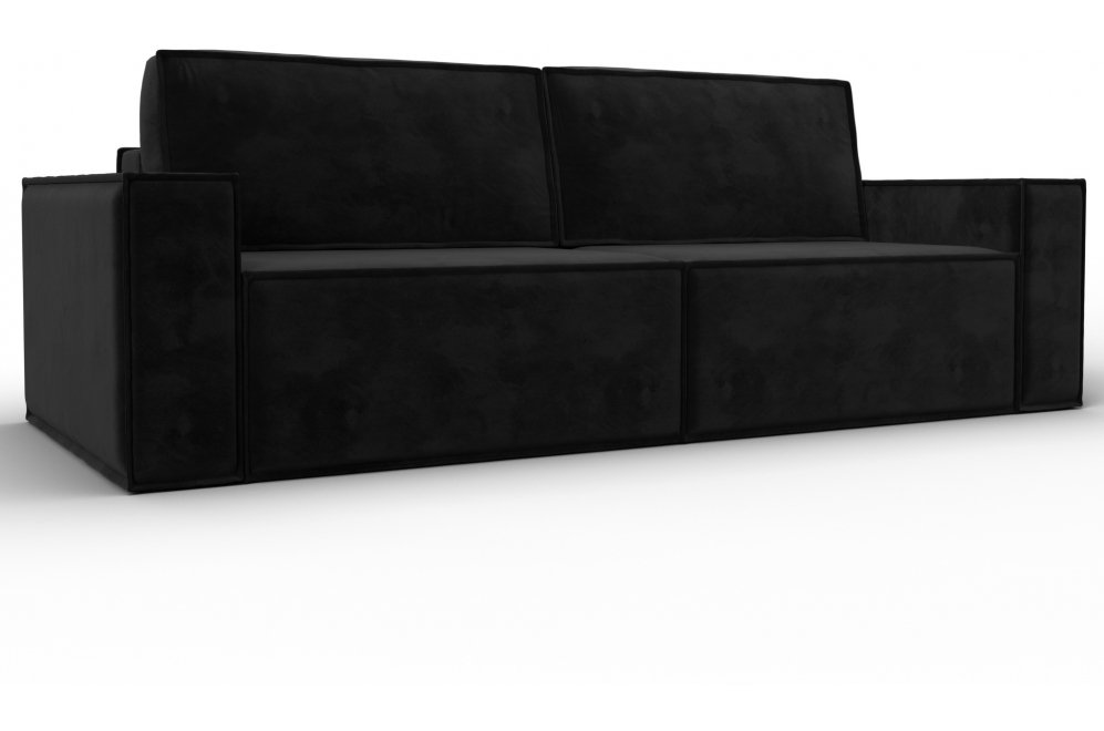 Диван Куба черный велюр