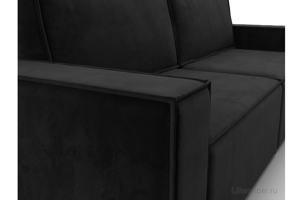 Диван Куба черный велюр