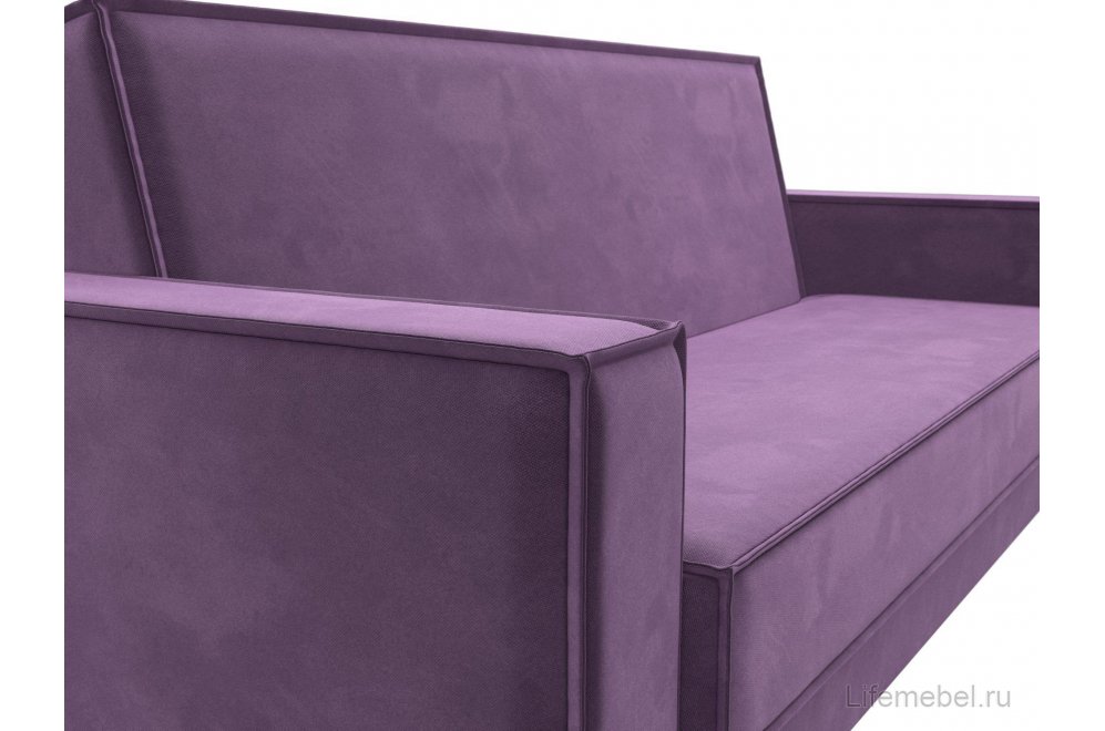 Диван Куба микровельвет сиреневый