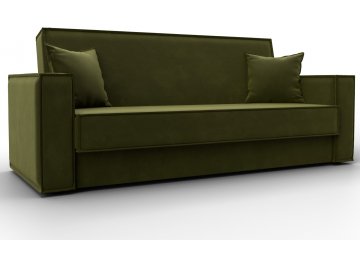 Диван Куба зеленый микровельвет
