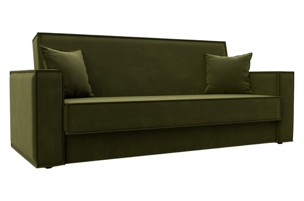 Диван Куба микровельвет зеленый