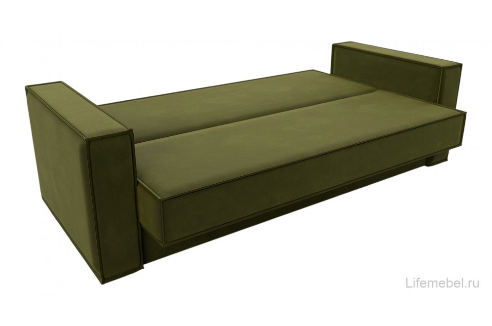 Диван Куба микровельвет зеленый