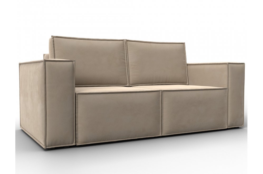 Диван Куба мини велюр бежевый