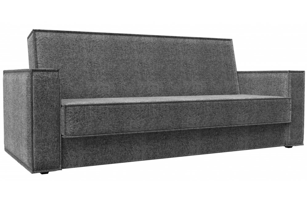 Диван Куба рогожка серый