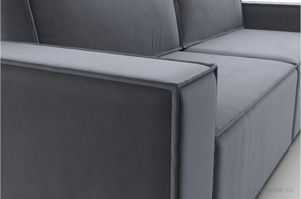 Диван Нова серый велюр