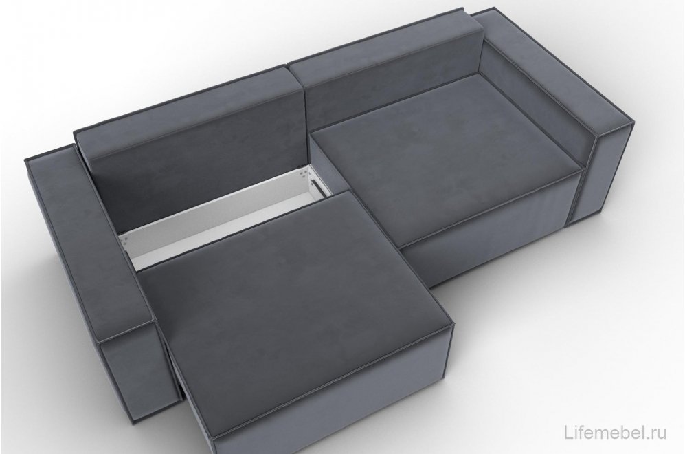 Диван Нова серый велюр