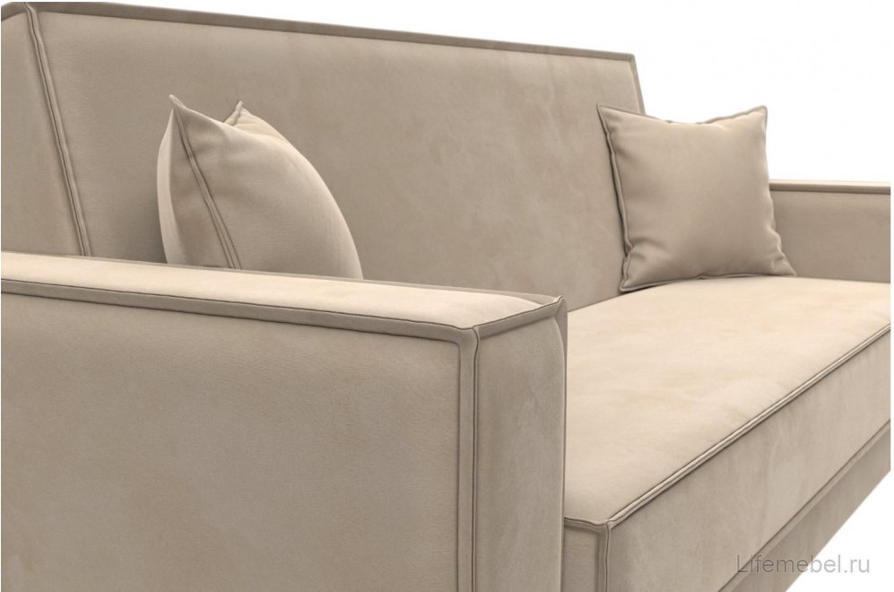 Диван Куба велюр бежевый