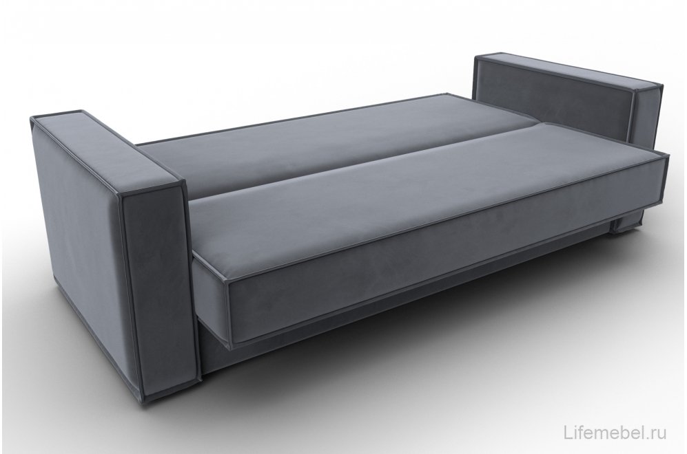Диван Куба велюр серый