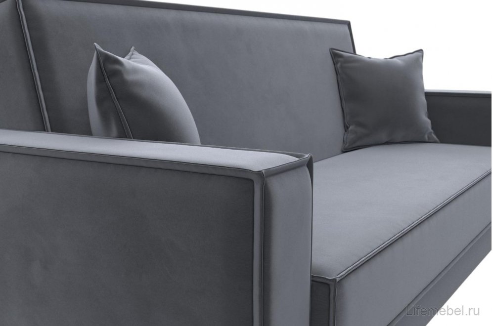 Диван Нова велюр серый