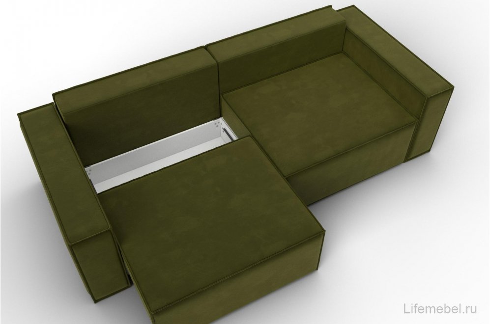 Диван Нова зеленый микровельвет