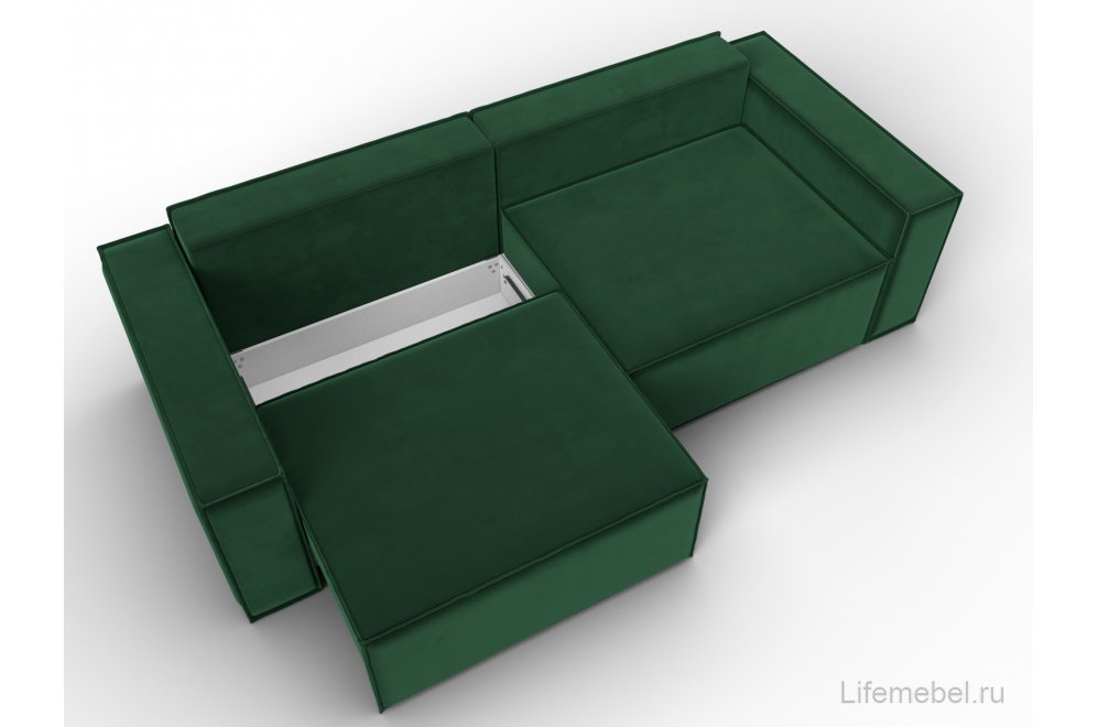 Диван Куба зеленый велюр
