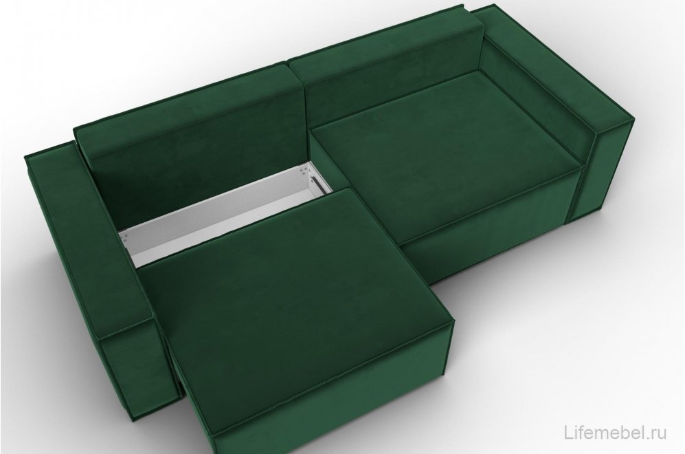 Диван Куба зеленый велюр