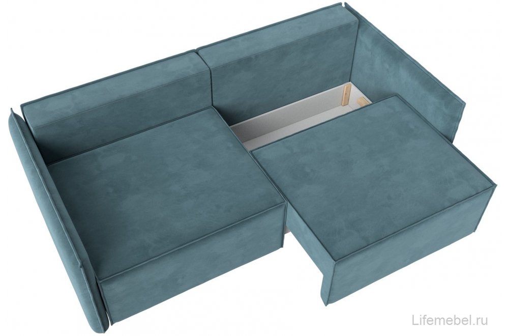 Диван Либерти бирюзовый велюр