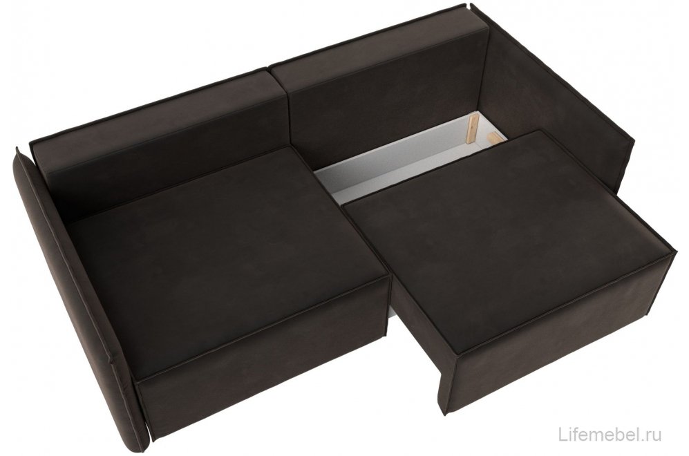 Диван Урбан-Люкс коричневый велюр