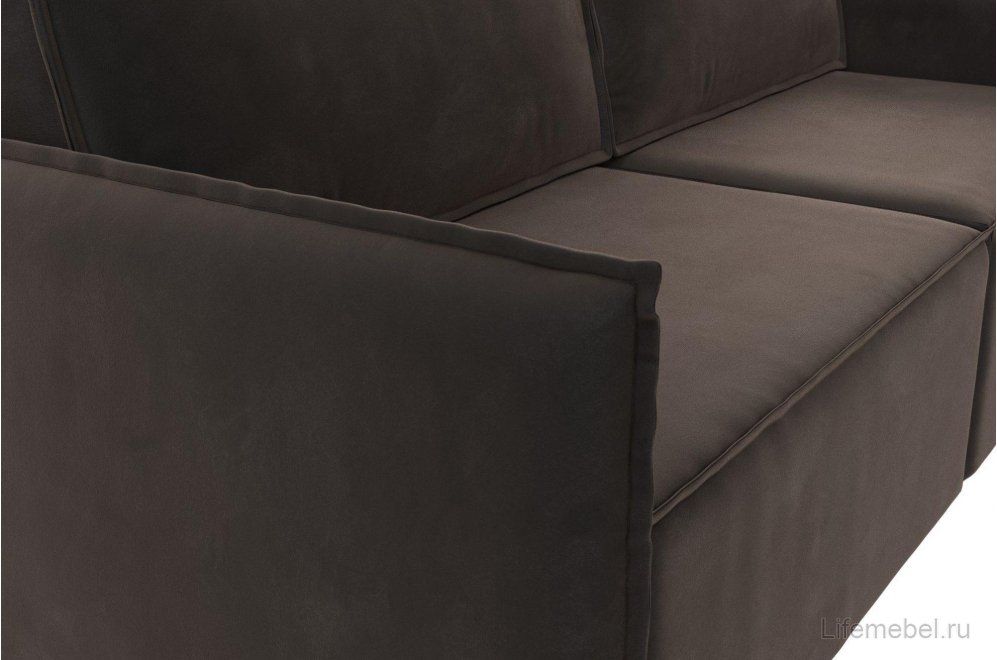 Диван Урбан-Люкс коричневый велюр