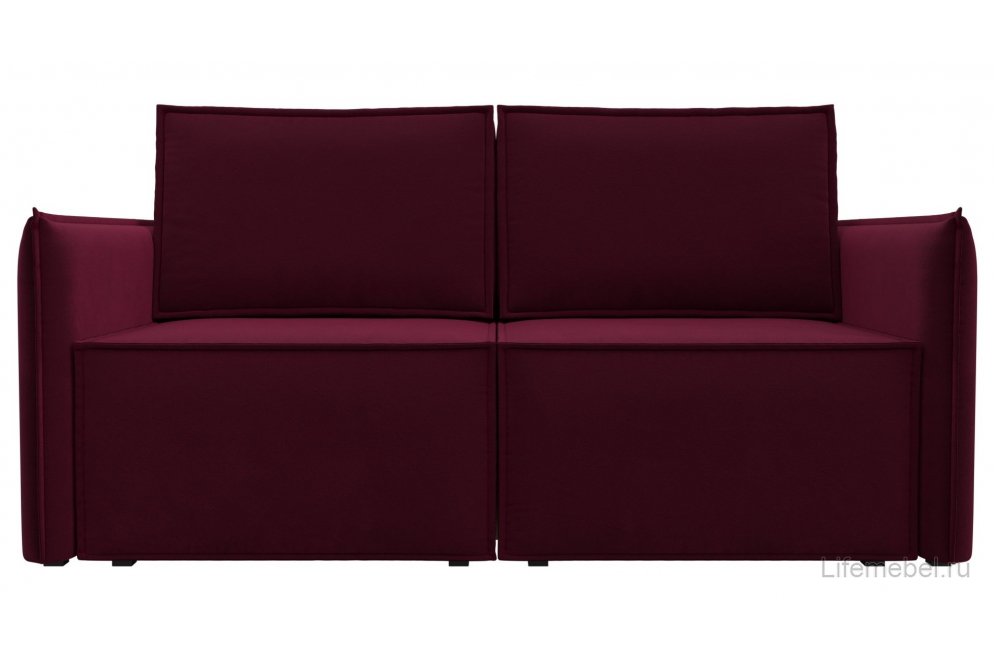 Диван Урбан-Люкс микровельвет бордовый