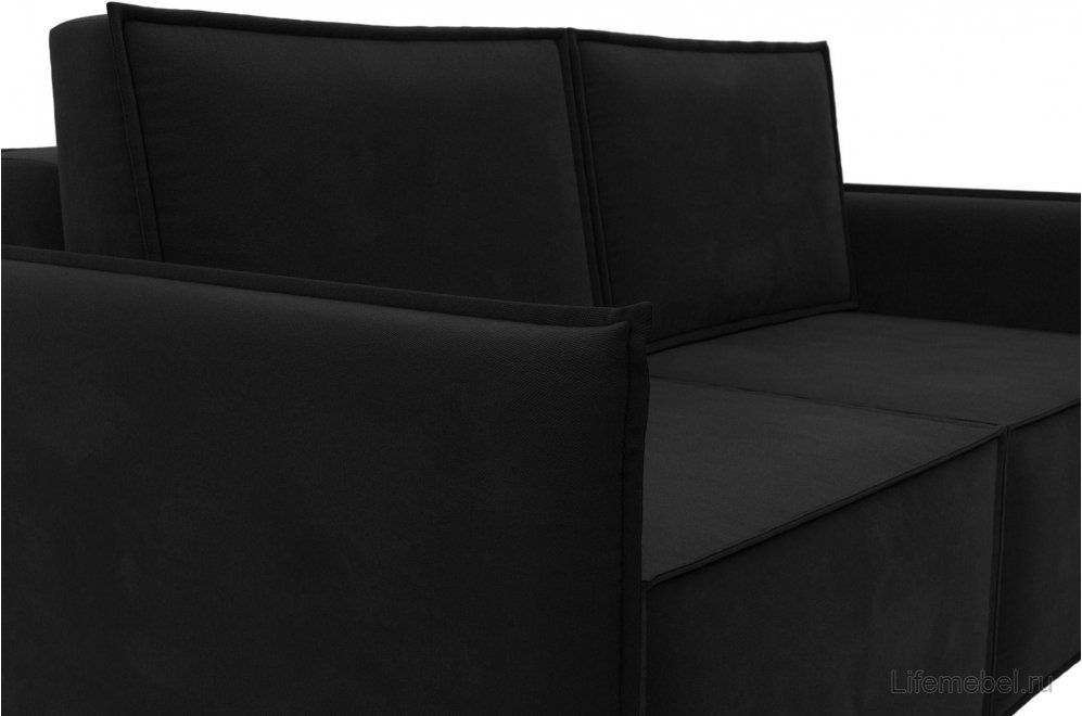 Диван Либерти микровельвет черный