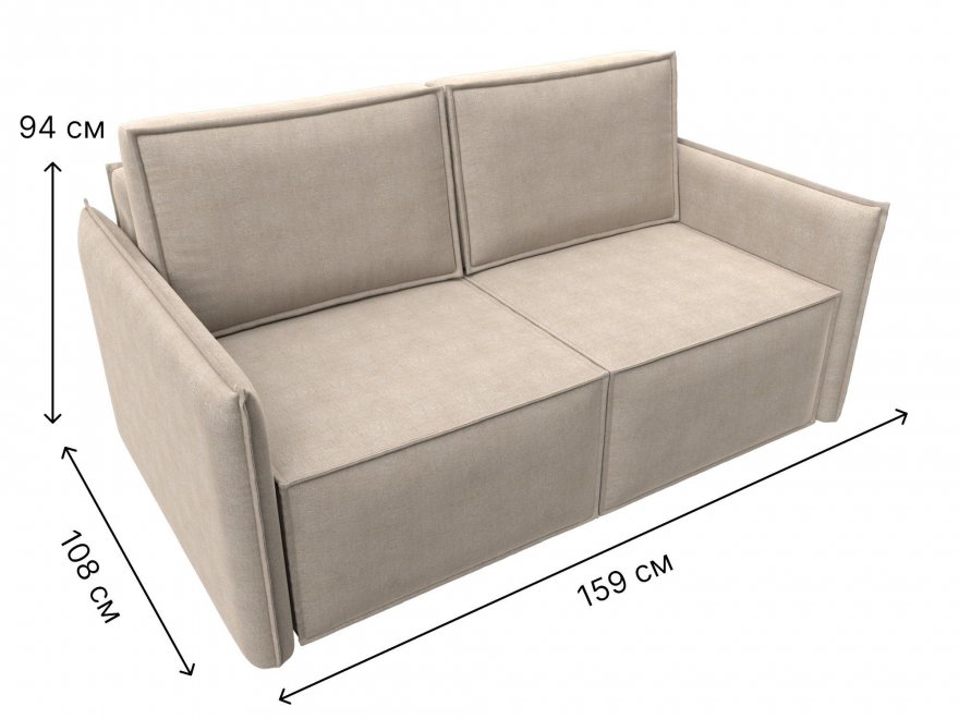 Диван Либерти рогожка бежевый