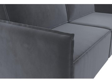 Диван-кровать Либерти серый велюр