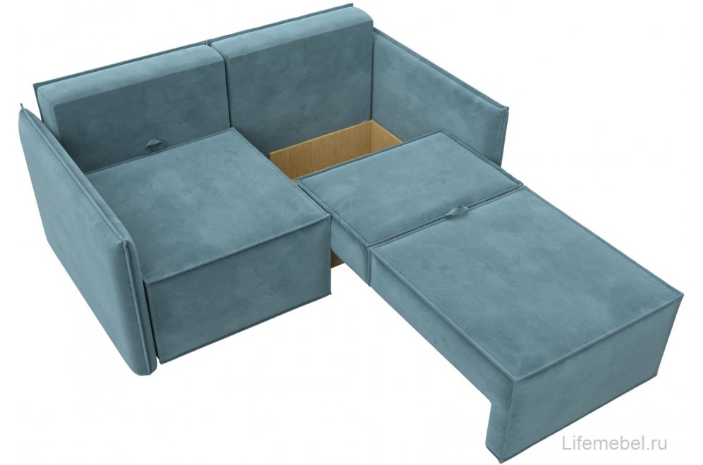 Диван Либерти велюр бирюзовый