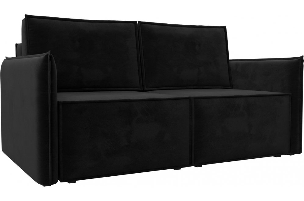 Диван Либерти велюр черный