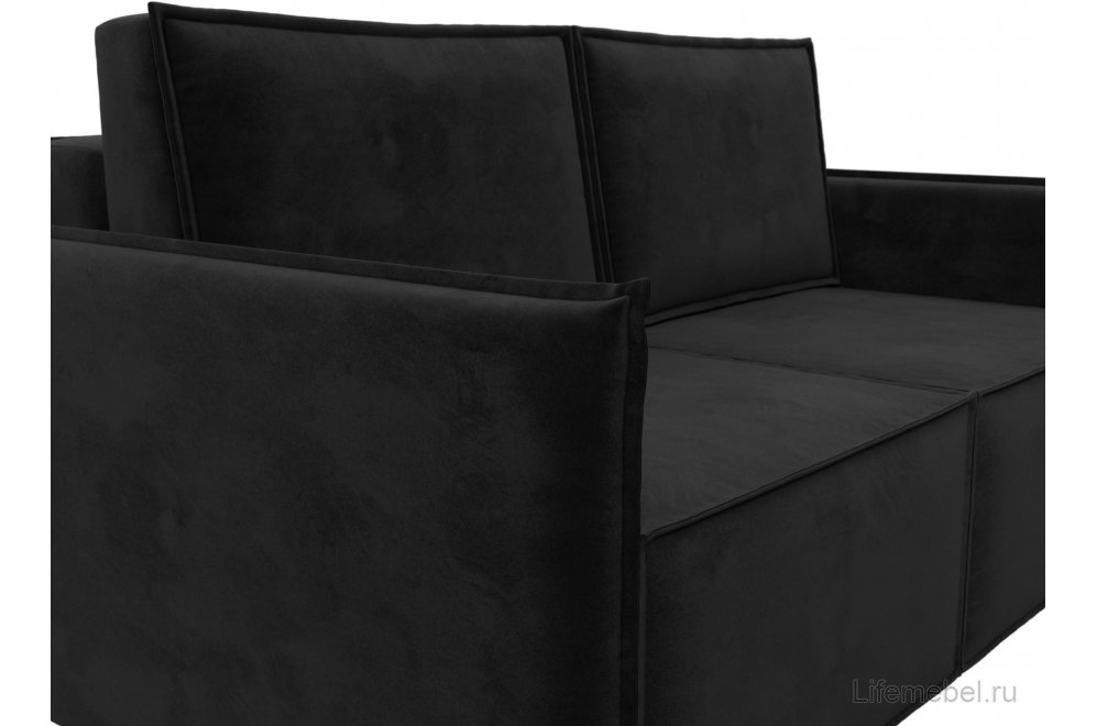 Диван Либерти велюр черный