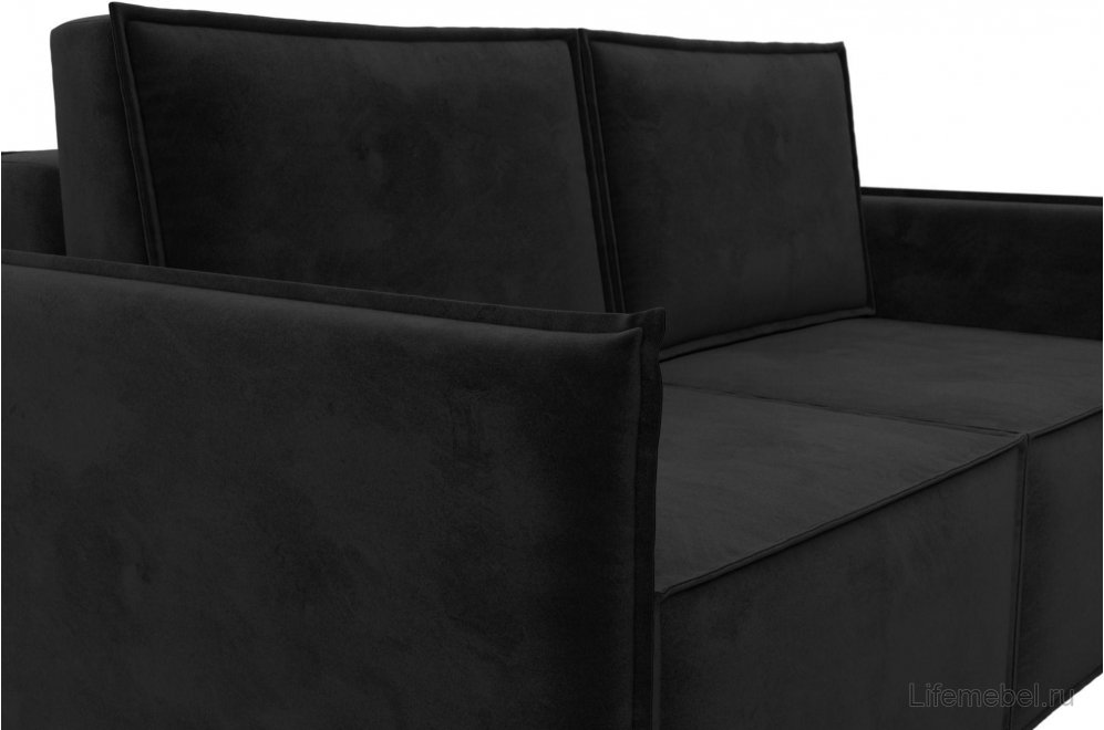 Диван Урбан-Люкс велюр черный