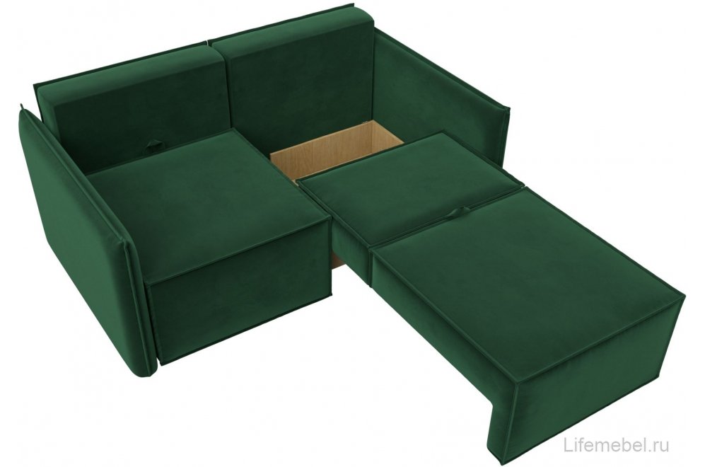 Диван Либерти велюр зеленый