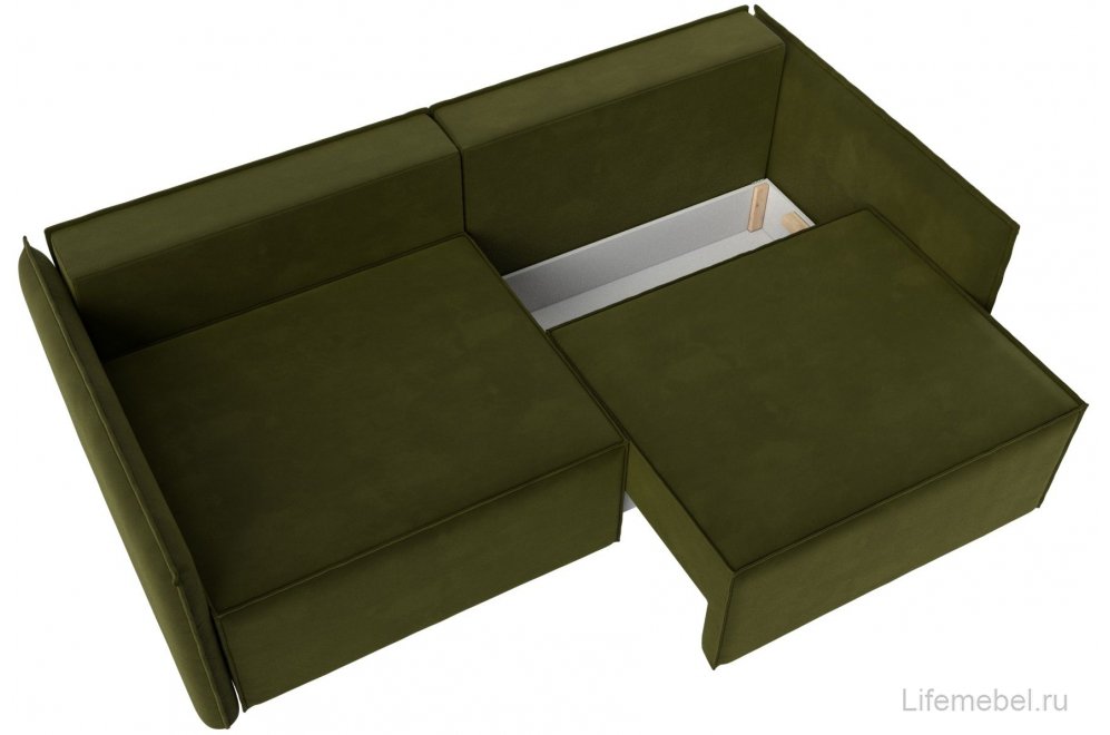 Диван Либерти зеленый микровельвет
