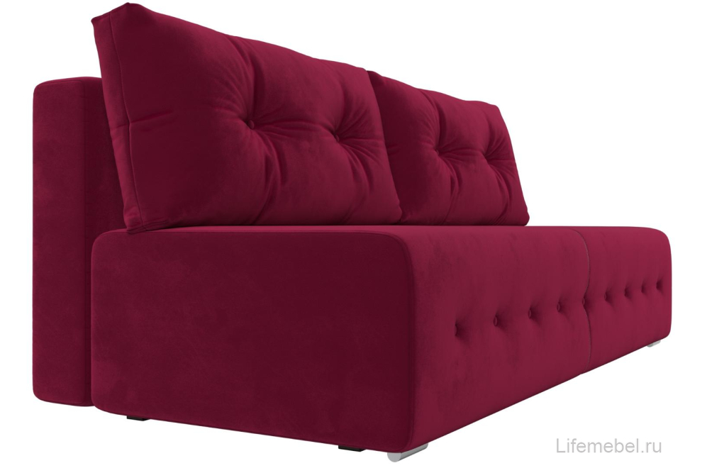 Диван Рената бордовый микровельвет