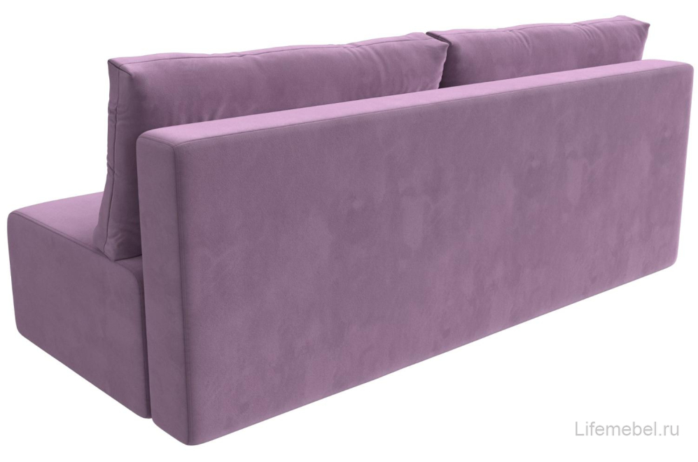 Диван Лондон сиреневый микровельвет
