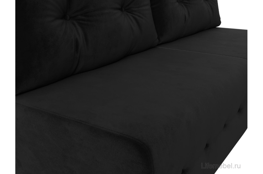 Диван Лондон велюр черный