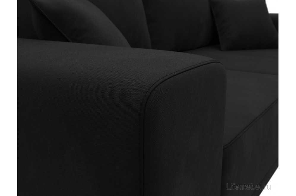 Диван Нова микровельвет черный