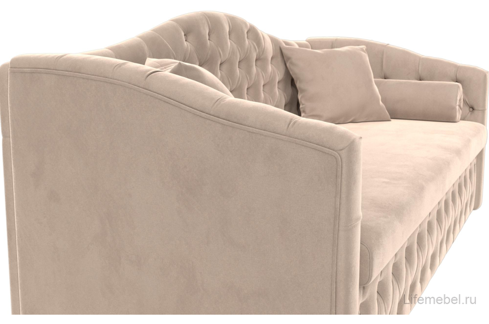 Диван Мечта бежевый велюр