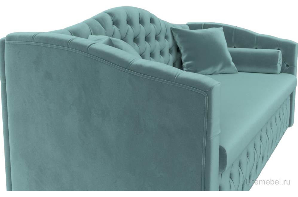Диван Соната-Софт бирюзовый велюр