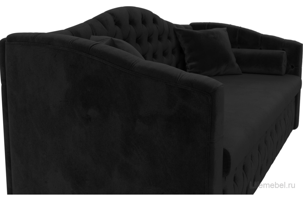Диван Мечта черный велюр